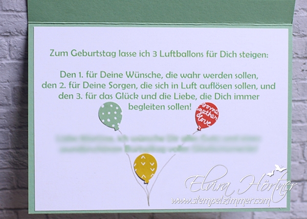 Partyballons Zum Geburtstag Elviras Stempelzimmer