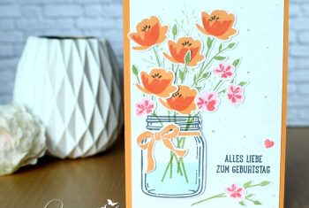 Blumenvase - Glasklare Grüße-Stampin Up