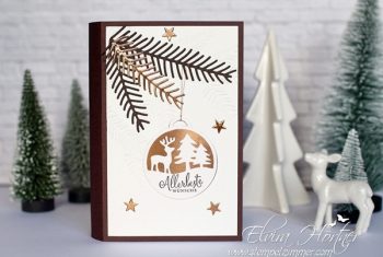 Weihnachtsbuch mit Anhänger von Stampin Up