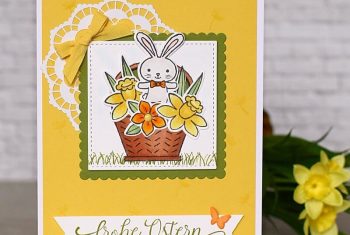 Frohe Ostern-Osterkarte mit dem Set Osterkörbchn von Stampin Up