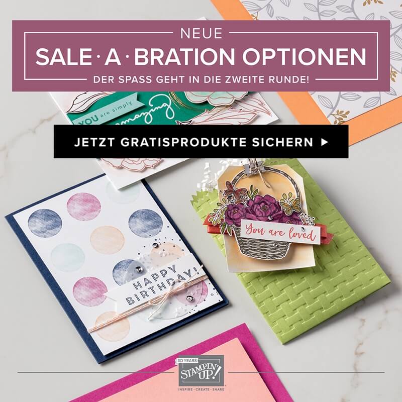 Sale-A-Bration 2018 - Der Spass geht in die zweite Runde - Geschenke von Stampin Up