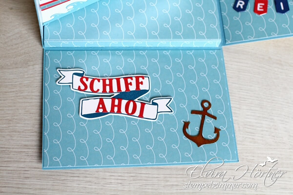 Explosionsbox - Schiff Ahoi - Stampin Up