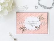 Geburtstagskarte mit bestickten Gruessen