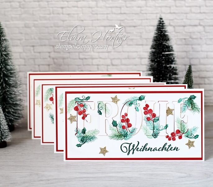 Frohe Weihnachten-Weihnachtskarte-Floating Letters-Besinnlicher Advent-Stampin Up