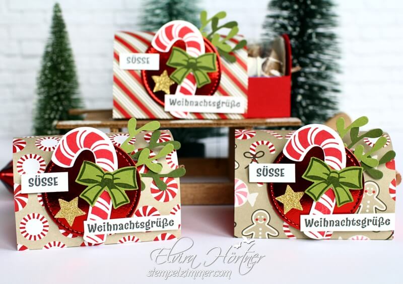 Lebkuchenverpackung mit der Zuckerstange-Zuckersuesse Weihnachten-Stampin Up-Suesse Weihnachtsgruesse-Stempelzimmer-Elvira Hoertner