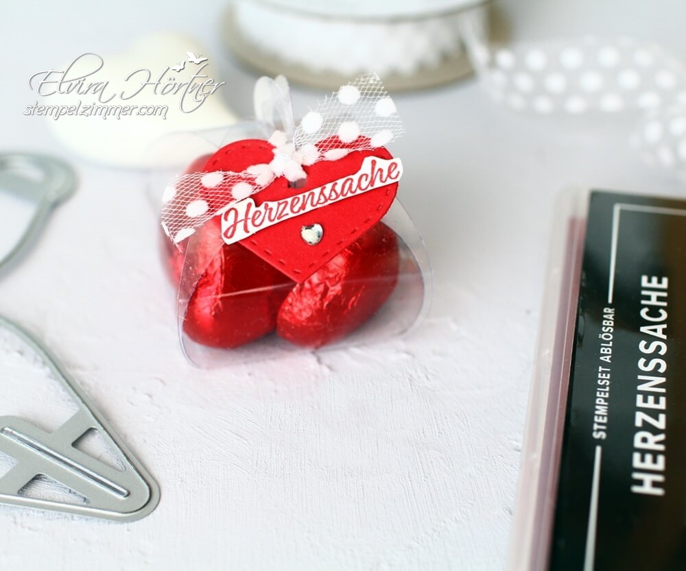 Herzenssache - Last Minute Geschenk zum Valentinstag-Mini-Zierschachtel-Stampin Up
