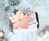 Weihnachtliche Verpackung mit Weihnachtsstern in rosa mit Produkten von Stampin' Up!