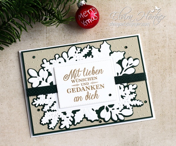 Weihnachtskarten mit dem Produktpaket Froehliche Weihnachtszeit - Stampin' Up!  156785